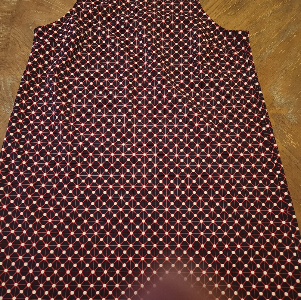 XL Banana Republic Navy Blue and Red Dress